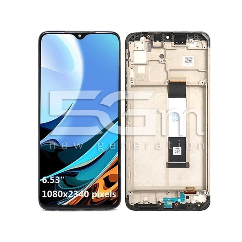 Display Touch + Frame Black Xiaomi Poco M3 - Redmi 9T (IPS)