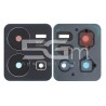 Rear Camera Lens + Frame Black Vivo Y35 5G