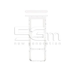Suporte Para Cartão SIM Branco Samsung SM-A025 A02s Ori