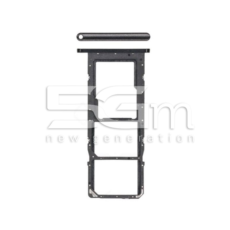 Suporte Para Cartão SIM Preto Samsung SM-A025 A02s Ori