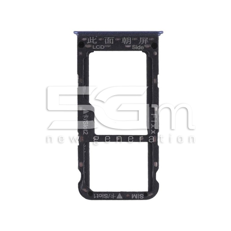 Sim Card + Micro SD Tray Blue Huawei P Smart