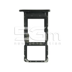 Sim Card + Micro SD Tray Black Huawei P Smart 2019