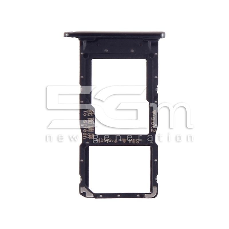 Supporto Sim Card + Micro SD Nero Huawei P Smart+ 2019