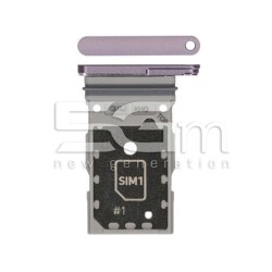 Supporto Sim Card Lavender Samsung SM-G990 S21 FE Ori
