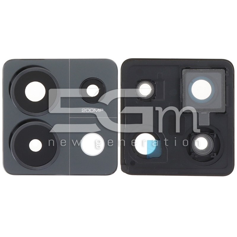 Rear Camera Lens + Frame Midnight Black Xiaomi Redmi Note 13 Pro 5G