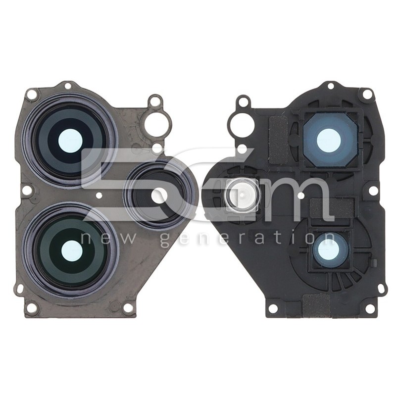 Rear Camera Lens + Frame Jade Black Xiaomi Redmi 12 5G