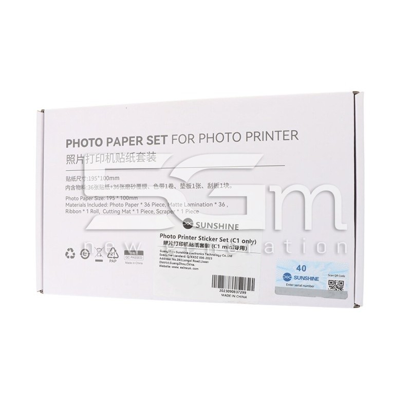 Sunshine C1 Mini Photo Printer Sticker Set