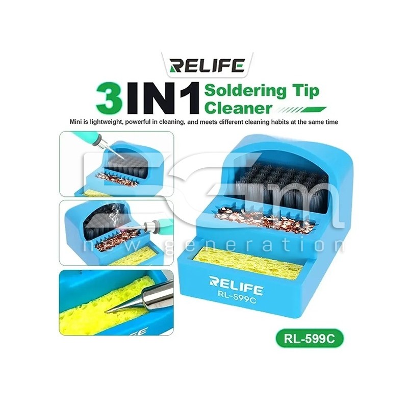 RELIFE RL-599C 3 in 1 Soldering Iron Tip Cleaner