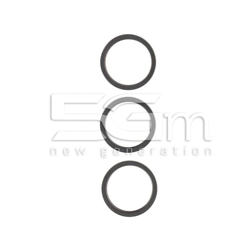 Frame Back Camera Black Titanium iPhone 15 Pro (3PCS)