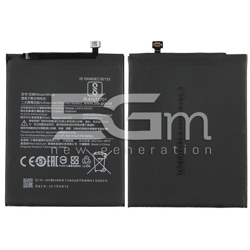 Bateria BN4A 3900 mAh Xiaomi Redmi Note 7 No Logo
